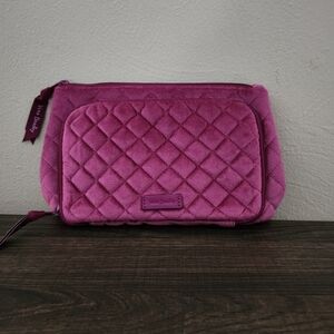 Vera Bradley Fuchsia Quilted Cosmetic Bag